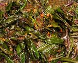 中華三種どんぶり（ねばねばしない金時草）作り方3写真