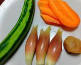 ササミと野菜の梅肉すりゴマあえ作り方3写真