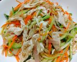 ササミと野菜の梅肉すりゴマあえ作り方7写真