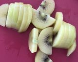 キウイと三つ葉のサラダ作り方1写真