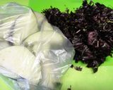 *なすと赤しその味噌炒め*作り方1写真
