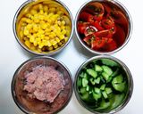 夏野菜の七夕★キラキラ寒天寄せ作り方1写真