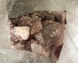 とんかつ用肉の黒酢酢豚作り方2写真