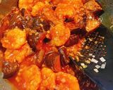 ☆海老チリとろっと茄子の半熟卵丼☆作り方11写真