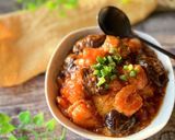 ☆海老チリとろっと茄子の半熟卵丼☆作り方13写真