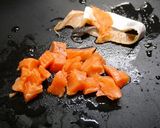 簡単！銀鮭トルティージャ☆野菜もたっぷり作り方1写真