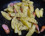 バジル&ガーリック風味のジャーマンポテト作り方5写真