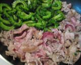 ゴーヤと豚肉のカレーマヨ炒め作り方4写真