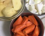 圧力鍋で簡単肉じゃが作り方1写真