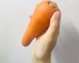 鶏がらスープの素で ピーラー人参の漬物作り方1写真