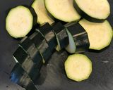 超簡単ズッキーニソテーの温泉卵作り方1写真