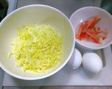 卵で簡単◎キャベツでかさ増し天津丼作り方1写真
