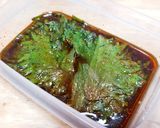 大葉のケッパリ（にんにく醤油漬け）作り方5写真