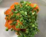 絶品☆ネギサーモンユッケ丼作り方1写真