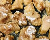 フライパン揚げ焼きで作る鶏むね肉の唐揚げ作り方2写真
