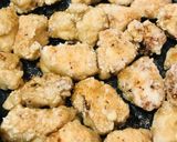 フライパン揚げ焼きで作る鶏むね肉の唐揚げ作り方3写真