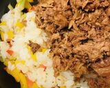 まぐろフレーク缶&パプリカのチャーハン作り方3写真