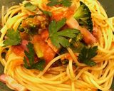 ブロッコリーとベーコンのトマトパスタ作り方5写真