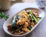 ベビーほたてと小松菜のバター醤油炒め作り方5写真