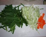 残り物で野菜炒め作り方1写真