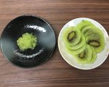 キウイとチーズの甘酸っぱい爽やかトースト作り方1写真