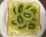 キウイとチーズの甘酸っぱい爽やかトースト作り方5写真