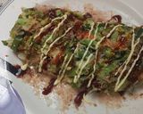 簡単！カニカマでお好み焼き風ヘルシー焼き作り方3写真