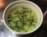 ゼスプリキウイと鶏胸肉の冷製ミルフィーユ作り方5写真