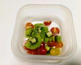 バジルキウイサラダ作り方1写真