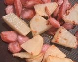 豆苗とジャガイモのデリ風ホットサラダ作り方4写真