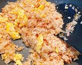 ☆レタスときのこの餡掛けチャーハン☆作り方5写真