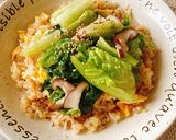 ☆レタスときのこの餡掛けチャーハン☆作り方7写真