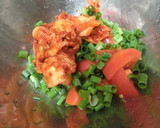 1分☆まろやか美味い♪トマトとキムチ和え作り方2写真