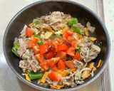 豚肉と野菜のトマト豆板醤炒め作り方3写真
