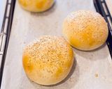 ふんわり軽い甘めのバンズ〜胡麻風味〜作り方16写真