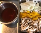 豚こま肉のケチャップ炒め作り方1写真