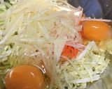 栄養満点！洋風あさりお好み焼き作り方3写真