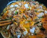 箸が止まらない！キム玉牛丼作り方8写真