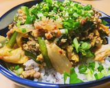 箸が止まらない！キム玉牛丼作り方10写真