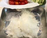 豚しゃぶサラダうどん　簡単美味しい!作り方1写真