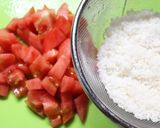 夏を乗り切ろう♪熱湯で煮るトマト粥作り方1写真
