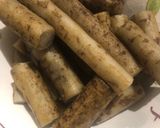 ごぼうのベーコン巻き作り方1写真