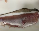 「珍味」ホッケの皮の唐揚げ&骨せんべい作り方1写真