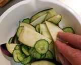 夏野菜のカラシ味噌和え作り方1写真