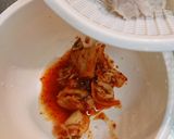 豚しゃぶとたっぷりみょうがキムチ和え作り方2写真