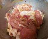 豚薄切りの味噌漬け焼き作り方1写真