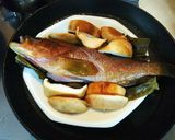 アコウ（白身魚）の酒蒸し作り方3写真