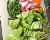 楽々フライパン１つ野菜たっぷりちゃんぽん作り方1写真