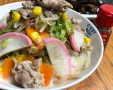楽々フライパン１つ野菜たっぷりちゃんぽん作り方7写真