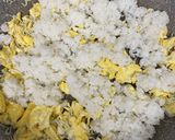 子供大好き♪釜揚げしらすの卵チャーハン作り方3写真